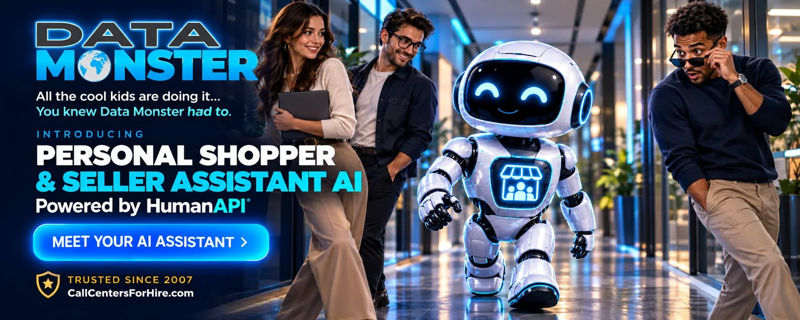 Data Monster: Personal Shopper and Seller Assistant AI, powered by HumanAPI. Meet your AI assistant.