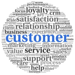 Customer Concept On White