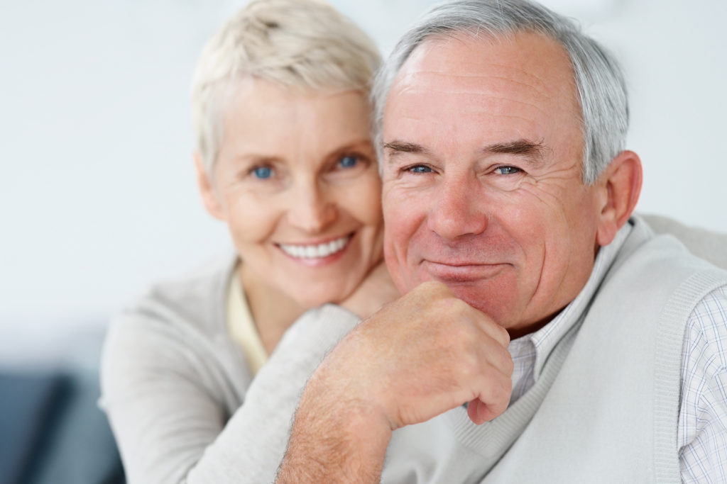 Elderly Couple Smiling