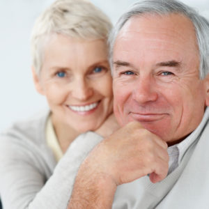 Elderly Couple Smiling