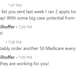 Exclusive one day old Medicare Leads Opt-in Leads (Aged)