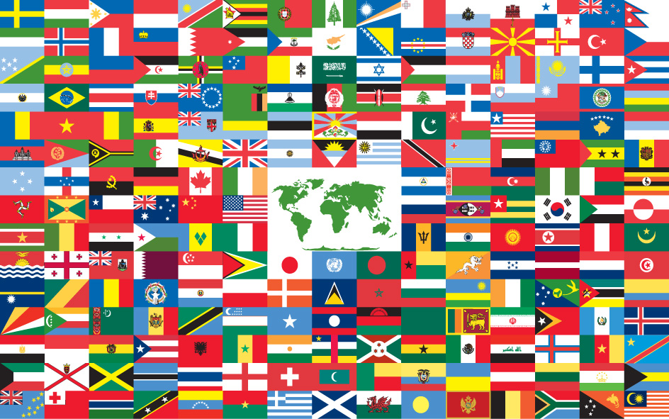 CALL CENTERS FROM ALL AROUND THE GLOBE FLAGS