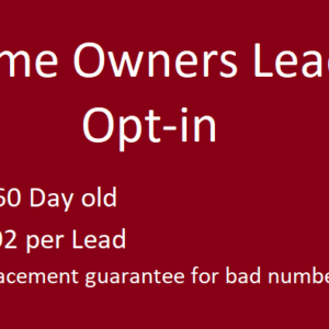 10K USA Home Owners Insurance Leads Opt-in Leads (Aged)
