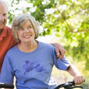Senior Couple On Bicycles 1500x600