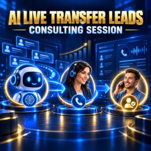AI lead qualification connects a live transfer specialist with an interested prospect