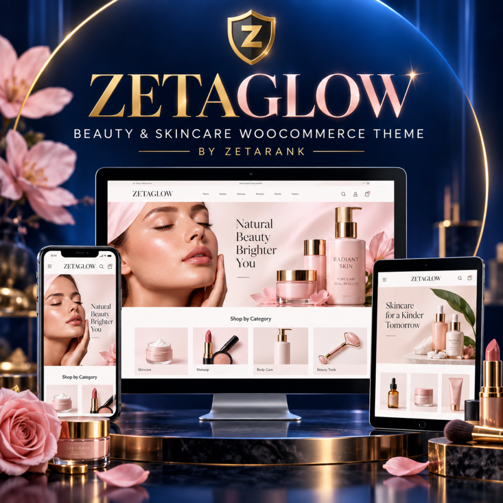 ZetaGlow — Beauty, Skincare & Cosmetics WooCommerce Theme — Ecommerce & Online Retail