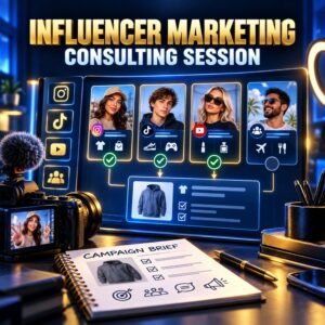 Influencer marketing consulting with creator selection and campaign brief