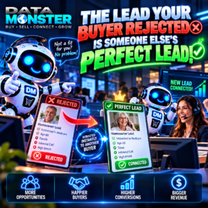 The lead you rejected is someone's perfect lead: sell every lead and live transfer on ZinTree, Data Monster Protected