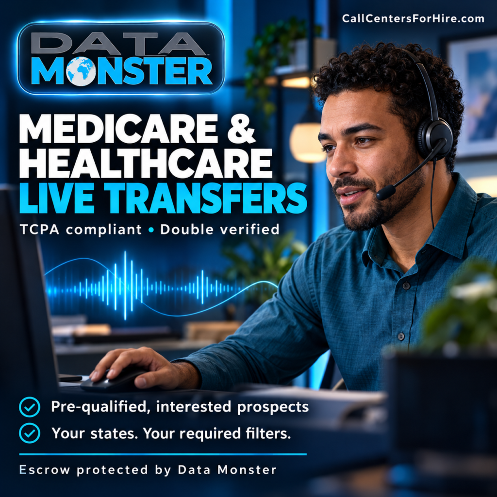 TCPA campliant Medicare and healthcare live Transfers — Own a Call Center