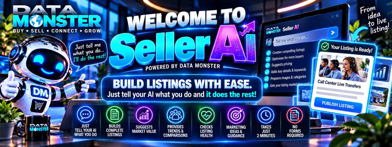 Seller AI by Data Monster: build listings with ease